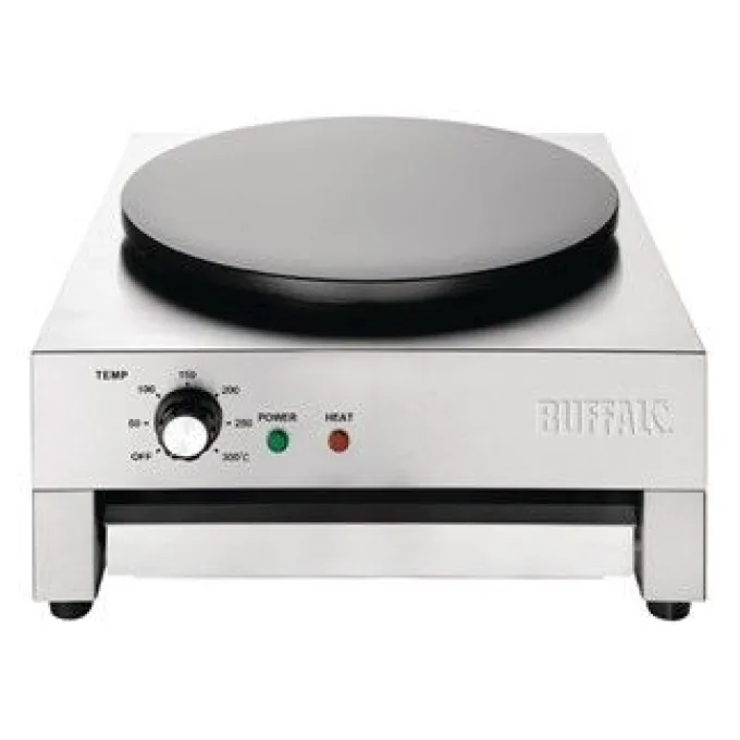 Crêpière Professionnelle en Fonte Antiadhésive Ø 400 mm - Buffalo