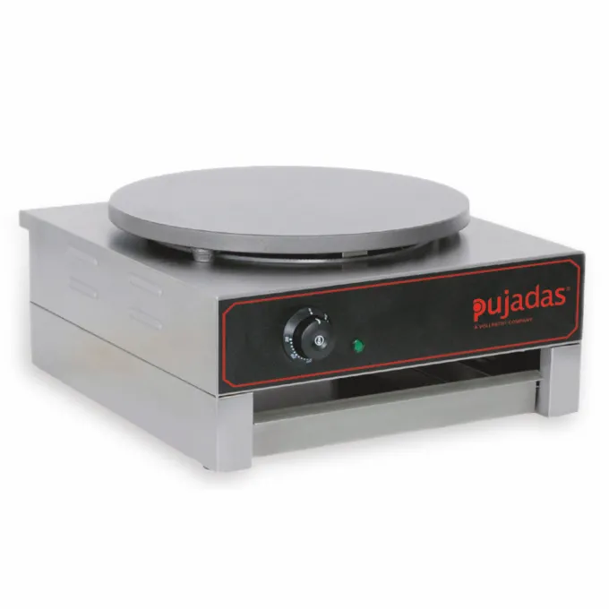 Crêpière Professionnelle Inox Ø 40 cm Thermostat 3000 W - Pujadas