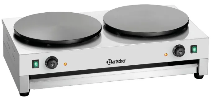 Crêpière Professionnelle Électrique - Double Crêpes Ø40cm - Bartscher