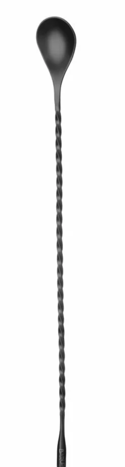 Cuillère à Cocktail BarUp Noire - 5 ml - Manche Spirale - Hendi