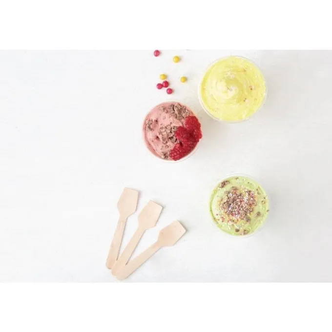 Cuillère à Glace en Bois 96 mm Lot de 100 - Fiesta