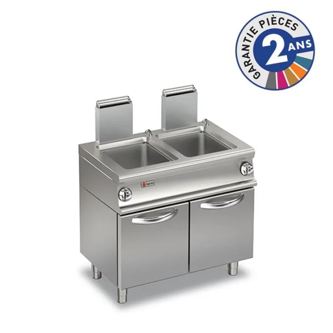 Cuiseur à Pates à Gaz - 2 x 26 L - 2 cuves - 13 kW - Baron
