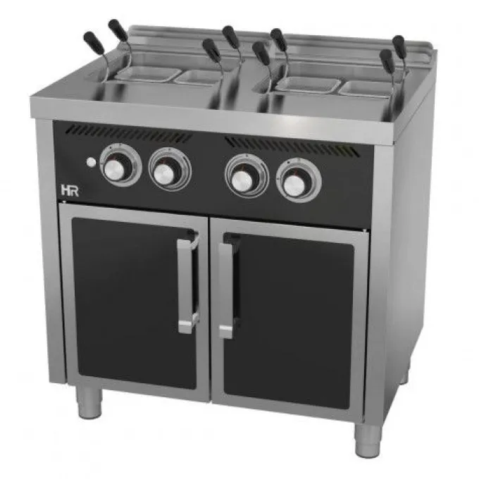 Cuiseur à Pâtes Gaz 2x25 Litres Série 600 sur Placard - Hr Fainca