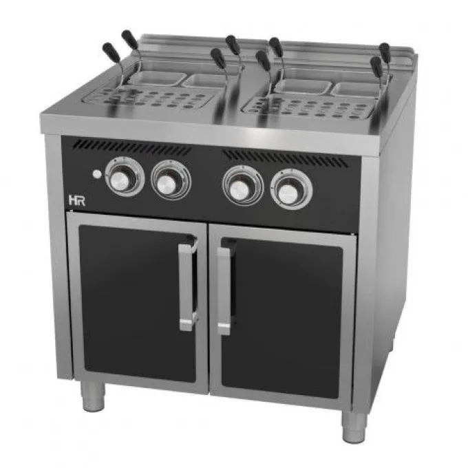 Cuiseur à Pâtes Gaz 2x25 Litres Série 750 sur Placard - Hr Fainca