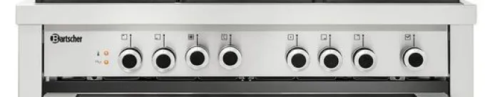 Cuisinière à gaz 5 Feux et Four Multifonction - Bartscher