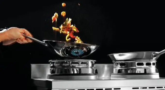 Cuisinière à Wok à Gaz - 2 Brûleurs x 11.5 kw - Bartscher