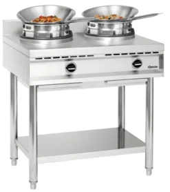 Cuisinière à Wok à Gaz - 2 Brûleurs x 11.5 kw - Bartscher