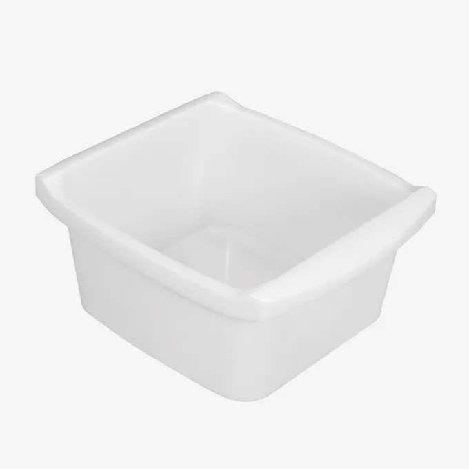 Cuvette rectangulaire profonde 16 L - blanc - Gilac