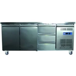 DESSERTE REFRIGEREE INOX CENTRALE -2/+8°C R600A