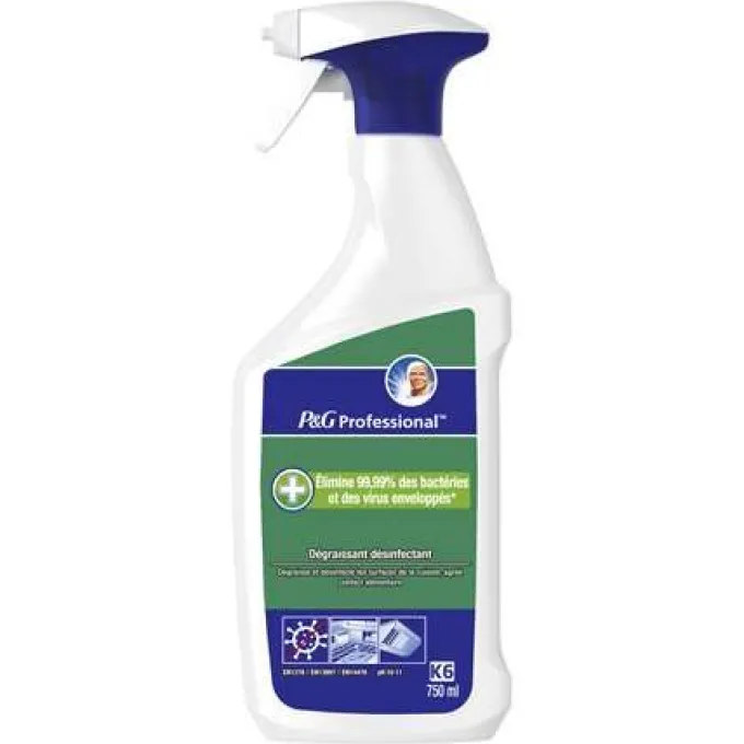 Dégraissant Désinfectant Spray 750ml - Lot de 4 Colis de 6 - Procter & Gamble France