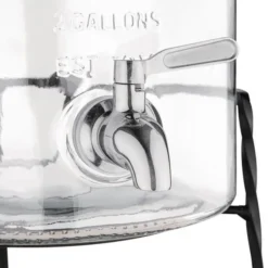 Distributeur d'Eau Rétro en Verre avec Socle 8,5 L - Olympia