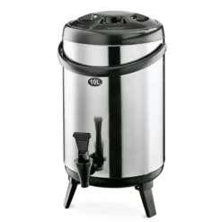 Distributeur de boissons isothermes en Acier inoxydable/Plastique 10 L H 440 mm Ø 240 mm - Was Germany