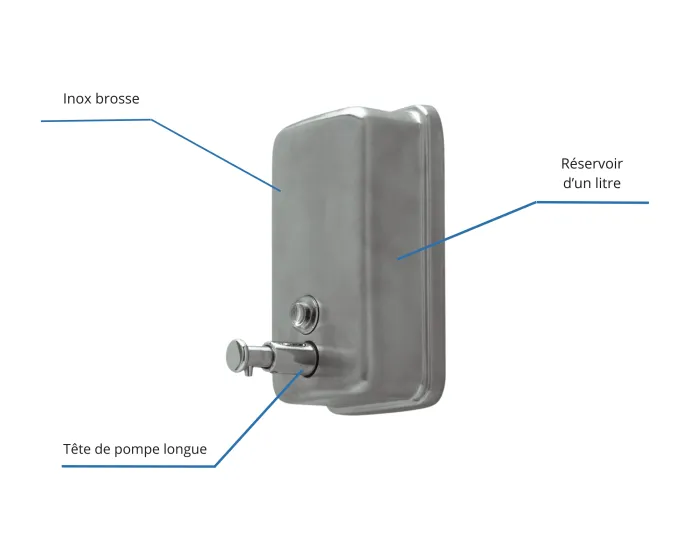 DISTRIBUTEUR DE SAVON OU GEL HYDROALCOOLIQUE