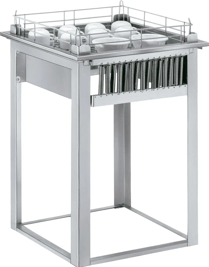 Distributeur Inox Neutre de Paniers à Vaisselle - Cap. 6 Paniers- Distform