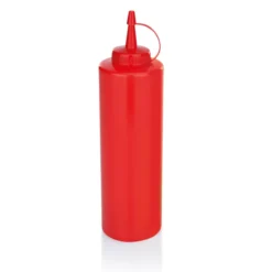 Distributeur à sauce en Polyéthylène rouge H 245 mm Ø 70 mm - Lot de 6 - Was Germany