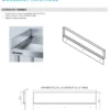 Dosseret Gauche en Inox Latéral Amovible pour Plonges - Gamme 700 - Distform