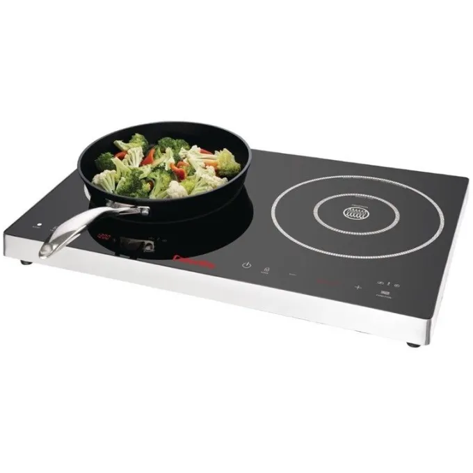 Double Plaque de Cuisson Induction à Commande Tactile 3kW - Caterlite