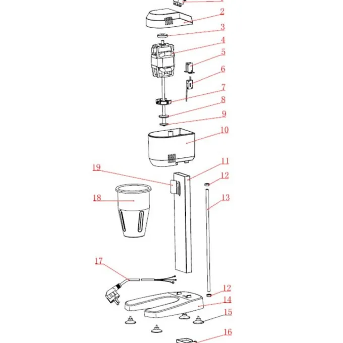 Double Shaker à Lait MLS 2 - 2x 500ml - 2 Vitesses - Beckers