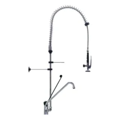 Douchette avec puisage grand modèle monotrou col de cygne et commande mains libres