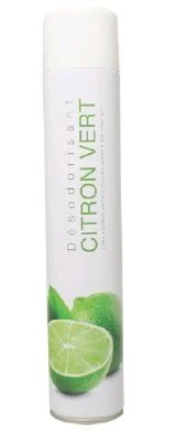 Désodorisant Citron Aérosol 750ml - Lot de 3 Colis de 12 - Sico