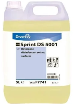Détergent Désinfectant Sols et Surfaces - Lot de 4 x 5 Litres - Diversey