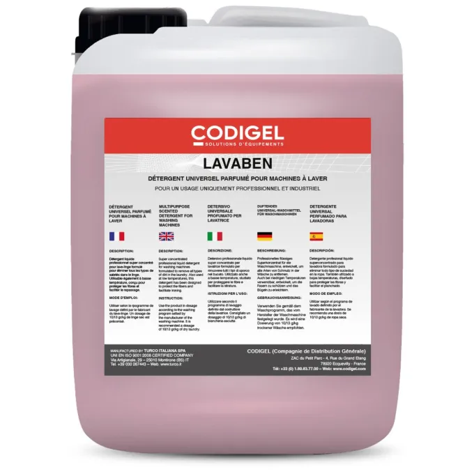 Détergent Liquide Super Concentré pour Lave-Linges - Bidon de 20 kg - Codigel