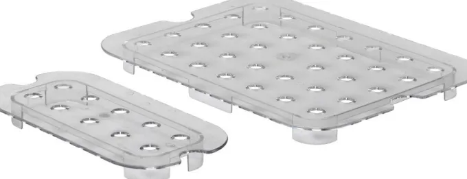 Egouttoir Gastronorme Profi Line GN 1/2 Transparent 265x206 mm - Hendi