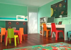 Ensemble 4 Chaises et Table pour Enfants JULIETA Intérieur Extérieur - Resol