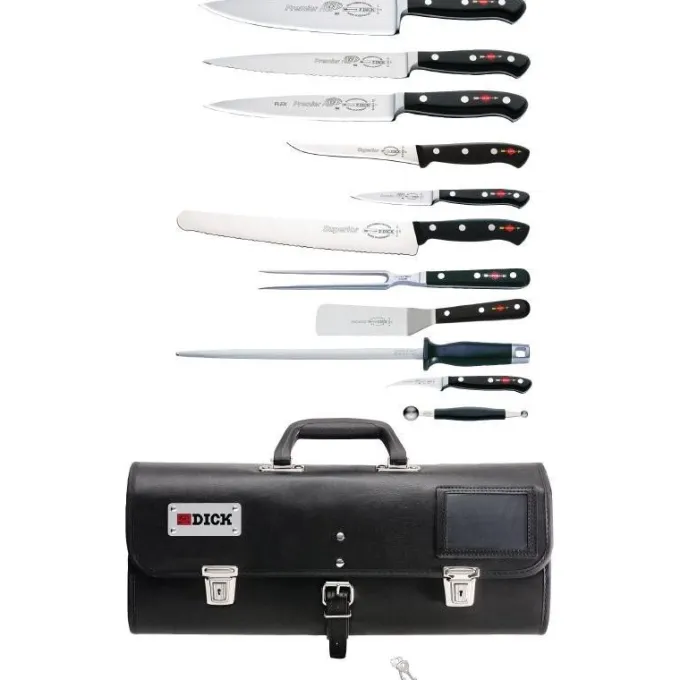 Ensemble de 11 Couteaux Professionnels - Avec Etui - Dick