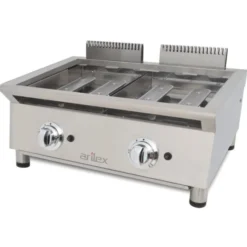 Ensemble de Cuisson Combiné FLEXI Série 600 - Meuble avec 1 Grille et Frytop Rectifié - Arilex