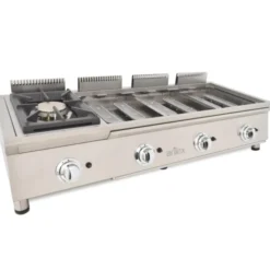 Ensemble de Cuisson Combiné FLEXI Série 600 - Meuble avec 1 Grille, Réchaud et Frytop Rectifié - Arilex