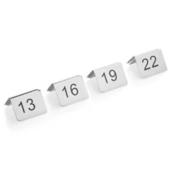 Ensemble de 12 numéros de table en Acier au nickel-chrome - 13 à 24 - Was Germany