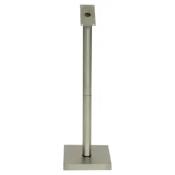 Ensemble pied + socle carré pour présentoir LED - Acier inoxydable, 85 cm - Securit
