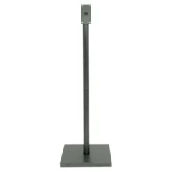 Ensemble pied + socle carré pour porte-menu LED - gris galvanisé, 85 cm - pour presentoir MCS-6A4-CS - Securit