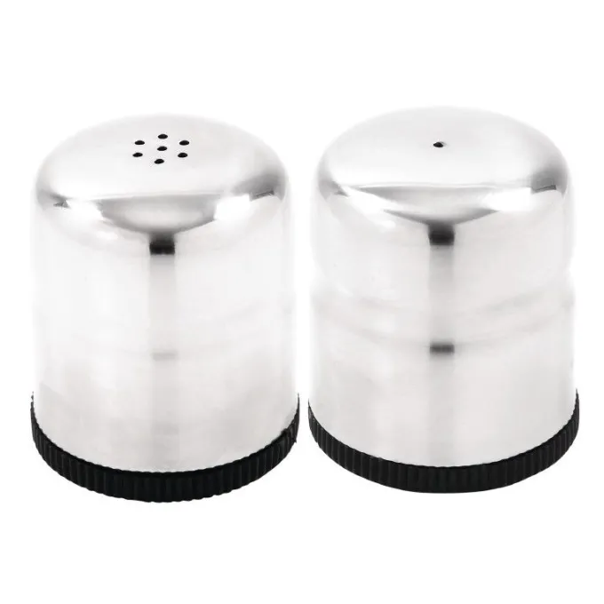Ensemble Salière et Poivrière Inox 60(h)mm - Jumbo Olympia