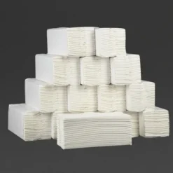 Essuie-Mains Pli en C Blanc Lot de 15 Paquets de 160 Feuilles - Jantex