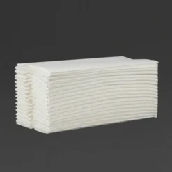 Essuie-Mains Pli en C Blanc Lot de 15 Paquets de 160 Feuilles - Jantex