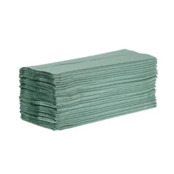 Essuie-Mains Pli en Z Vert Lot de 12 Jantex