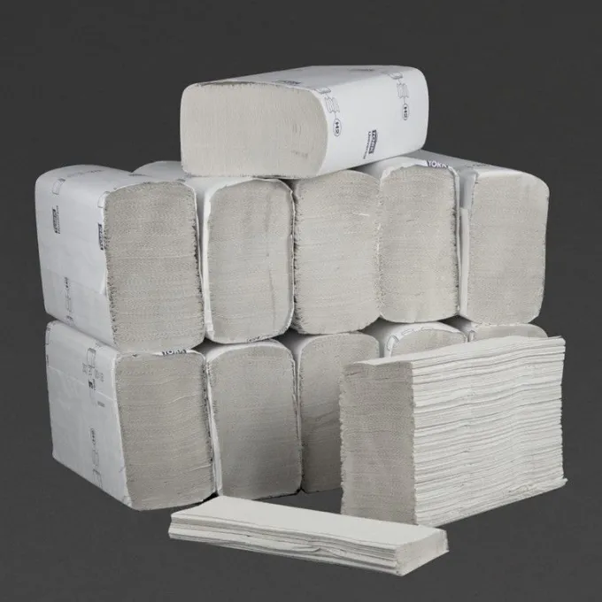 Essuie-Mains 1 Pli Pliage en Z Lot de 12 Tork