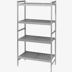 Etagère 4 niveaux Alu L90xP56xH180 - Gilac