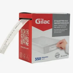 Etiquettes DLC repositionnables - rouleau de 350 - Gilac