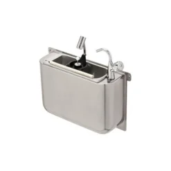 Evier pour Cuillère à Glace 410X120X270 mm - Avec Douchette, Robinet et Raccordement d'Eau - Combisteel