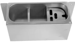Evier pour Cuillère à Glace 330X120X150 mm - Avec Trou d'Evacuation - Combisteel