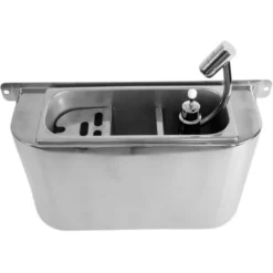 Evier pour Cuillère à Glace 410X120X270 mm - Avec Douchette et Trou d'Evacuation - Combisteel