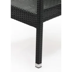 Fauteuils en rotin anthracite Bolero - Lot de 4