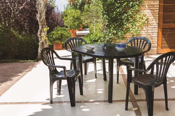 Fauteuil Terrasse PALS Anthracite - Set de 4 - Resol