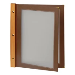 Feuillets supplémentaires pour protège-menus A4 Securit - Lot de 5 - Marron