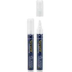 Feutre-craie à encre liquide Blanc - large 7-15mm Nib - blister - Securit