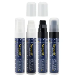 Feutre-craie Wtarproof Blanc et noir lot de 4 - pointe large 7-15mm - Securit