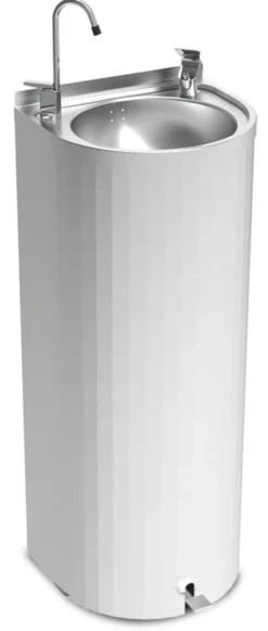 Fontaine à Eau sur Pied en Inox à Pédale 350 x 300 mm - Fricosmos